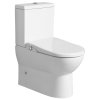 Sapho JALTA WC kombi s bidetem Clean Star, Rimless, spodný/zadný odpad, biela LB402-1
