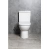 Sapho JALTA WC kombi s bidetem Clean Star, Rimless, spodný/zadný odpad, biela LB402-1