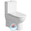 Sapho JALTA WC kombi s bidetem Clean Star, Rimless, spodný/zadný odpad, biela LB402-1