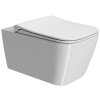 GSI NUBES WC sedátko, Soft Close, Quick Release, biela mat/chróm MS96C09