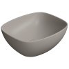 GSI NUBES keramické umývadlo na dosku 40x35cm, tortora mat 978505