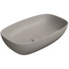 GSI NUBES keramické umývadlo na dosku 60x38cm, tortora mat 978305