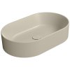 GSI KUBE X keramické umývadlo na dosku, 60x37cm, oválne, creta mat 945808