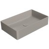GSI KUBE X keramické umývadlo na dosku 60x37cm, tortora mat 945305