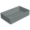 GSI KUBE X keramické umývadlo na dosku 60x37cm, agave mat 945304