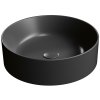 GSI KUBE X keramické umývadlo na dosku, priemer 45cm, čierna mat 942726