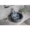 Sapho PRIORI keramické umývadlo na dosku Ø 41 cm, modré kvety PI038