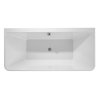 Polysan LIBERTA D nástenná stojaca vaňa 170x78x60cm, biela 20392