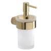 Gedy PIRENEI dávkovač mydla, mliečne sklo, złoto PI8187