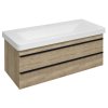 Sapho SITIA umývadlová skrinka 101,4x50x44,2cm, 2x zásuvka, dub Alabama SI105-2222