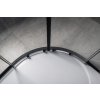 Gelco SIGMA SIMPLY BLACK štvrťkruhová sprchová zástena 1000x1000mm, R550, číre sklo GS5510B