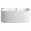 Polysan ASTRA DL MONOLITH nástenná stojaca vaňa 160x75x60cm, biela 33611MDL