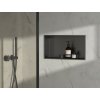 Sapho DENBO zapustená polica do obkladu, 510x270mm, nerezova ocel, gun metal 1301-53B