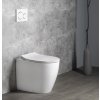 Isvea SENTIMENTI WC misa stojaca, Rimless, 36x55cm spodný/zadný odpad, biela 10SM10004SV