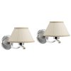 Gallo Wood ISOTTA nástenné svietidlo E27, 60W, 230V, 2 ks, chróm 021003ST71IM2-C