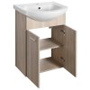 Aqualine ZOJA umývadlová skrinka 50,5x74x30cm, dub platin 51057