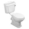 Aqualine ANTIK WC retro kombi zadný odpad + sedadlo, biela AK107-01