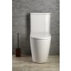 Sapho TURKU RIMLESS WC kombi zvýšená, sp./zad.odpad, biela PC104WR