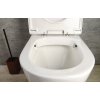Sapho TURKU RIMLESS WC kombi zvýšená, sp./zad.odpad, biela PC104WR