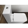 Sapho PORTO RIMLESS WC kombi, spodný/zadný odpad, biela PC102WR