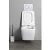 Sapho PORTO CLEANWASH závesná WC misa Rimless, integrovaná batéria a bidetová spŕška 36x52cm, biela PZ102RX