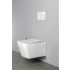 Sapho PORTO CLEANWASH závesná WC misa Rimless, integrovaná batéria a bidetová spŕška 36x52cm, biela PZ102RX