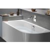 Polysan VIVA L MONOLITH asymetrická vaňa 180x75x60cm, biela 72099M