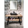 Sapho TWIGA umývadlový stolík 110x72x50 cm, čierna matná/Old wood VC453-110-8
