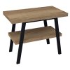 Sapho TWIGA umývadlový stolík 100x72x50 cm, čierna matná/dub Rover VC442-100-4