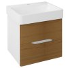 Sapho MEDIENA umývadlová skrinka 56x51x48,5cm, biela matná/dub natural MD062
