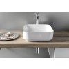 Sapho PRATA keramické umývadlo na dosku, 39,5x39,5cm, biela AR423