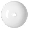 Sapho RONDANE keramické umývadlo, priemer 41cm, na dosku, biela AR435