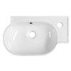 Sapho YUMO keramické umývadlo rohové 45x28cm, biela 3045