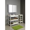 Aqualine ETIDE policová umyvadlová skříňka 71,5x86x44 cm, matná biela ET720