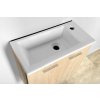 Aqualine ZOJA/KERAMIA FRESH umývadlová skrinka 49x50x24,5cm, dub platin 51047DP