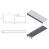 Sapho TAILOR rockstone doska 200x50 cm, prevedenie límca L TR200L