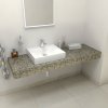 Sapho TAILOR rockstone doska 150x50 cm, prevedenie límca L TR150L