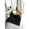 Sapho MURANO BLACK-GOLD sklenené umývadlo na dosku, priemer 40cm, zlata/čierna AL5318-77