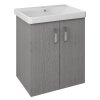 Sapho THEIA umývadlová skrinka 56,4x70x44,2cm, 2x dvierka, dub strieborný TH062-1111