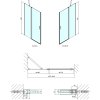 Polysan ZOOM sprchové dvere 1100mm, číre sklo ZL1311
