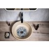 Sapho PRIORI keramické umývadlo na dosku Ø 41 cm, hnedá s modrým vzorom PI011