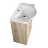 Aqualine KERAMIA FRESH umývadlová skrinka 60,6x74x34cm, dub platin 50065