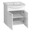 Aqualine ZOJA umývadlová skrinka 61,5x74x32,5cm, 2x dvierka, biela 51063