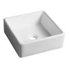 Sapho UBEGA keramické umývadlo na dosku 38x38cm, biela BH7006