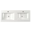 Sapho YUKON dvojumývadlo 120x45cm, liaty mramor, biela YU120