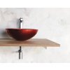 Sapho MURANO ROSSO IMPERO sklenené umývadlo na dosku, priemer 40cm, červené AL5318-63