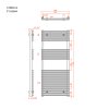 Sapho DESERTO vykurovacie teleso 500x1200mm, chróm 1801-12