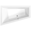 Polysan TRIANGL L asymetrická vaňa 180x120x50cm, biela 19611