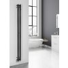Sapho PILON vykurovacie teleso 122x1800mm, so 2 háčikmi, čierna mat IZ124T