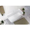 Polysan SKYLLA nástenná stojaca vaňa liaty mramor 170x75x60cm, biela 72430